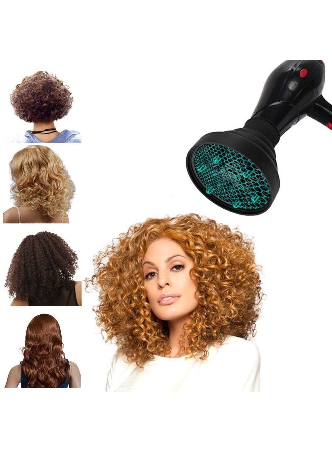 أوشيما مُعدّل مجفف الشعر القابل للطي العالمي، قطعة معدودة مجفف شعر، مجفف شعر محمول سفر لشعر الموجات والشعر الطبيعي، تصميم قابل للطي للسفر يناسب معظم مجففات الشعر - أسود - Image 3